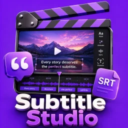 Lyrics Video Maker & Subtitle app icon