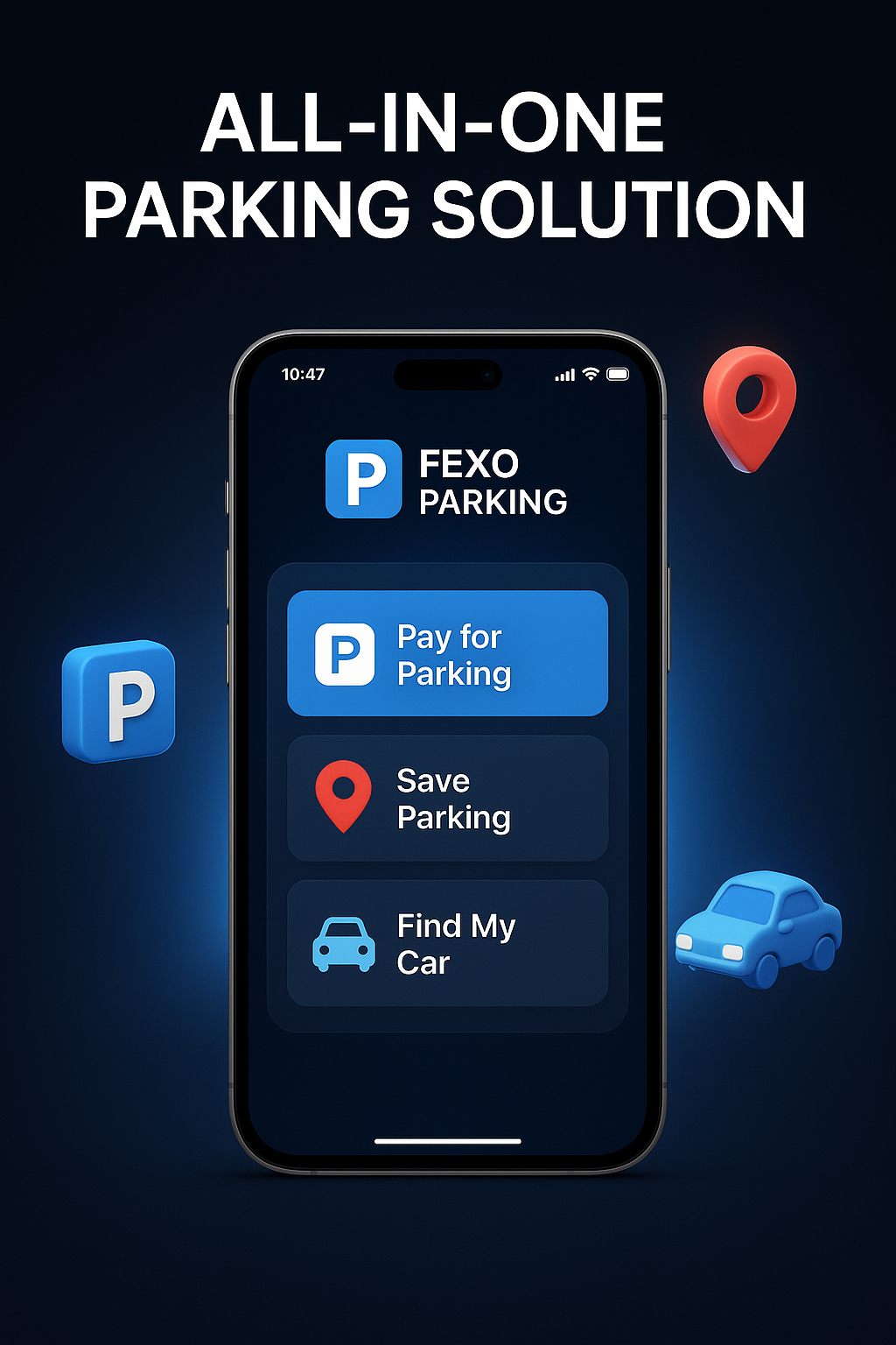 Fexo Parking App screenshot 1 - Developed by Fexo UAE